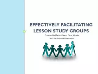 Effectively facilitating Lesson Study Groups