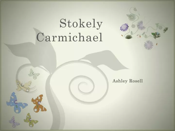 stokely carmichael