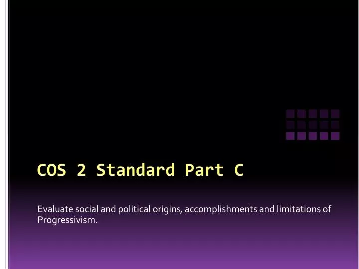 cos 2 standard part c