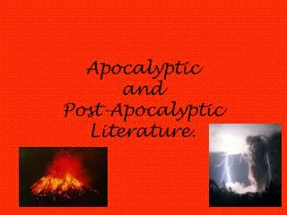 apocalyptic and post apocalyptic literature