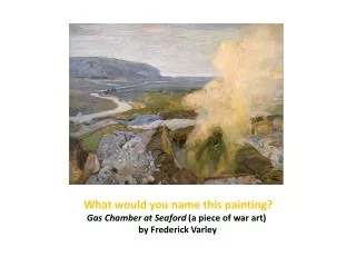 Gas Chamber at Seaford (a piece of war art) by Frederick Varley