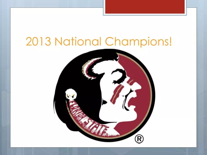 2013 national champions