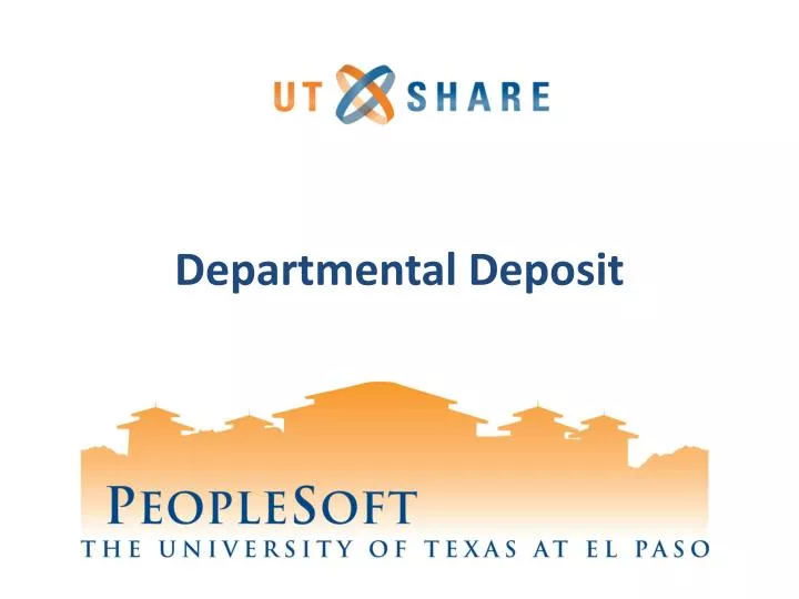 departmental deposit