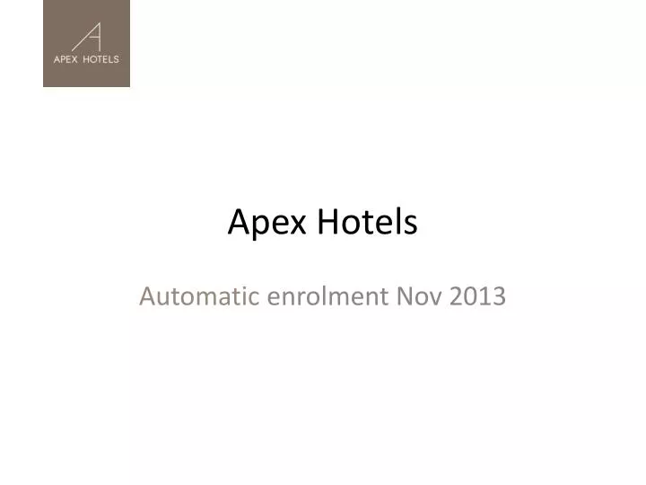 apex hotels