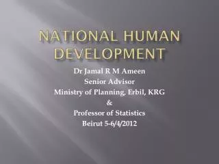 National Human Development