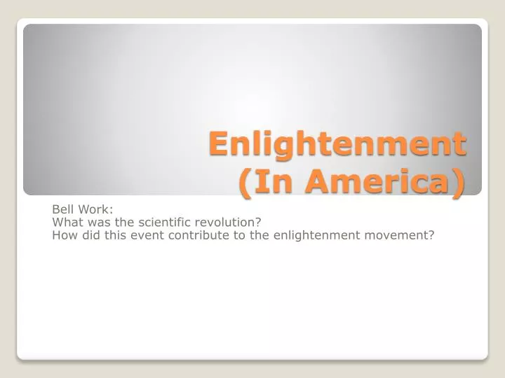 enlightenment in america