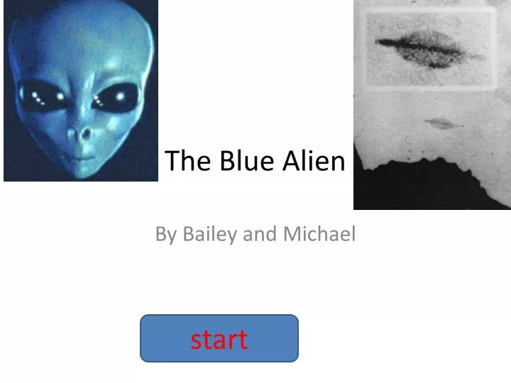 the blue alien