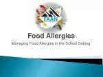 Food Allergies - slide 1