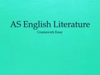 AS English Literature