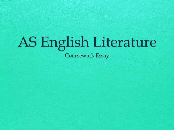 as english literature