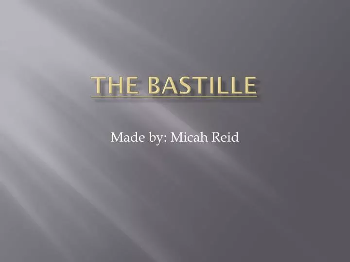 the bastille