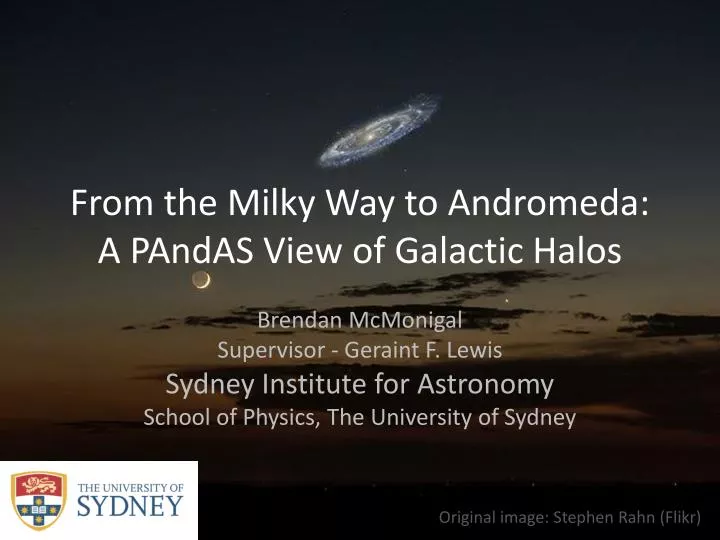 from the milky way to andromeda a pandas view of galactic halos