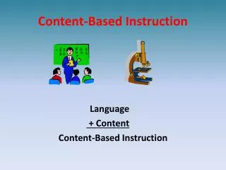 Content-Based Instruction