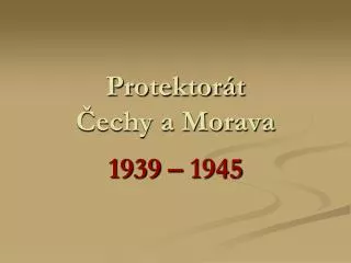 protektor t echy a morava