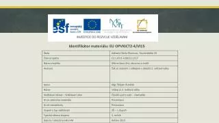 Identifikátor materiálu: EU OPVKICT2-4/Vl15