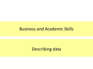 Business and Academic Skills