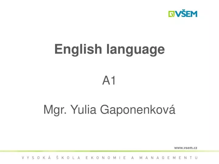 english language a1 mgr yulia gaponenkov