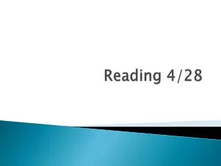 Reading 4/28