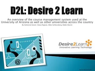 D2L: Desire 2 Learn