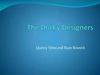 The Dorky Designers