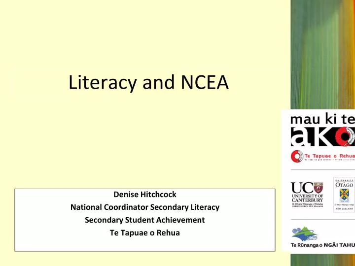 literacy and ncea