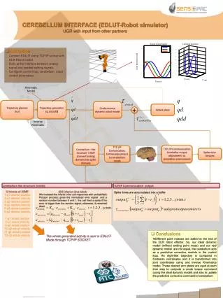 CEREBELLUM INTERFACE (EDLUT-Robot simulator ) UGR with input from other partners