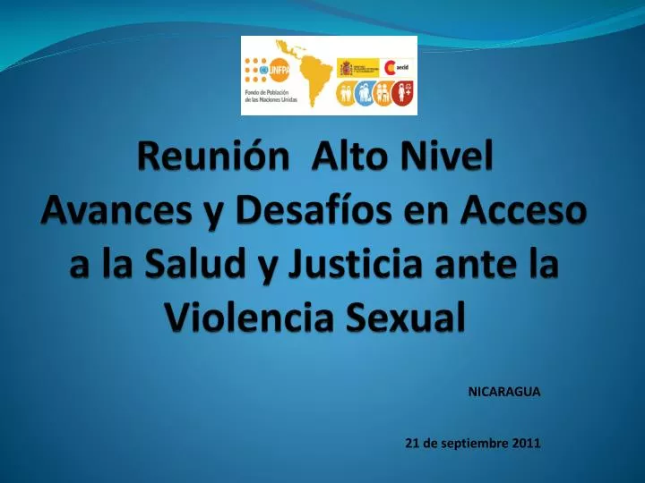 reuni n alto nivel avances y desaf os en acceso a la salud y justicia ante la violencia sexual