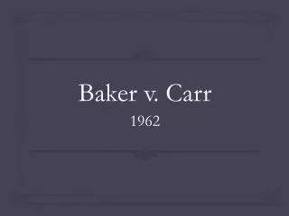 Baker v. Carr