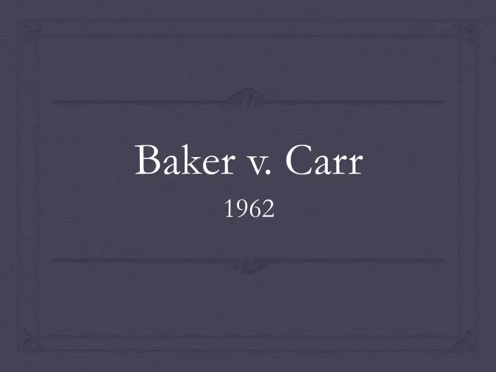 baker v carr