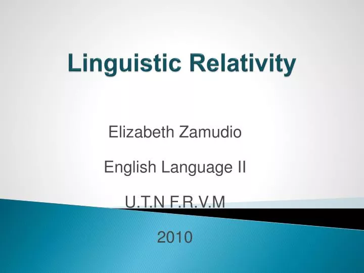 linguistic relativity