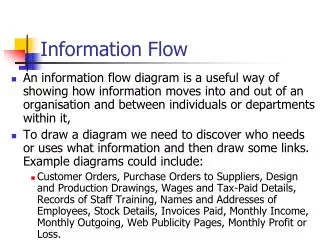 Information Flow