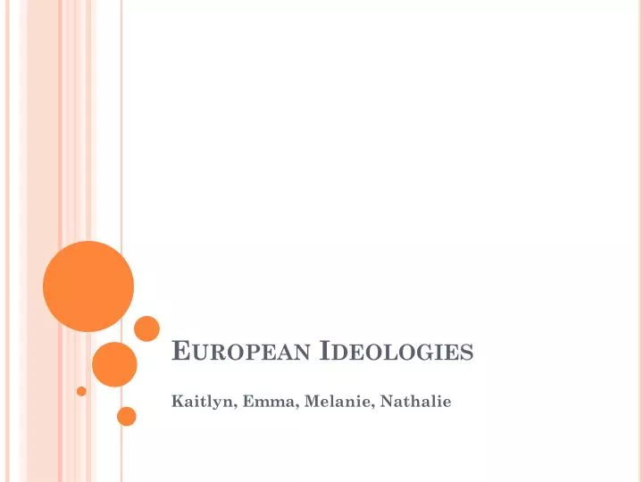 european ideologies
