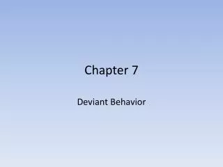 Chapter 7