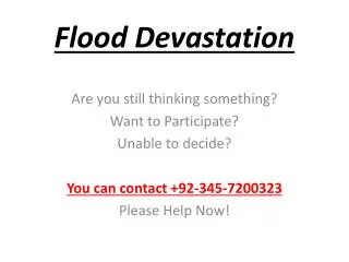 Flood Devastation