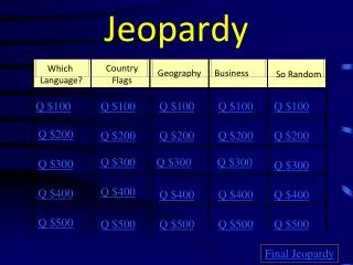 jeopardy