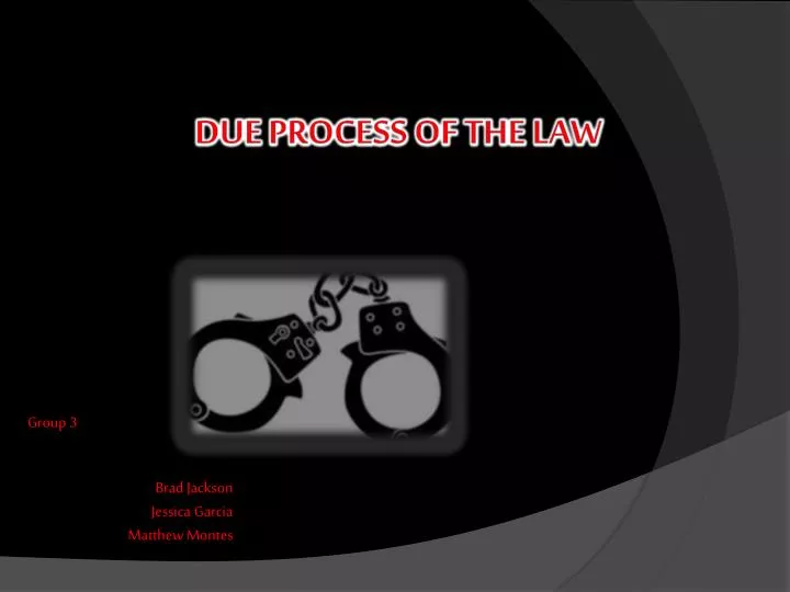due process of the law