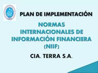 NORMAS INTERNACIONALES DE INFORMACIÓN FINANCIERA (NIIF)