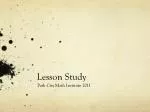 Lesson Study - slide 1