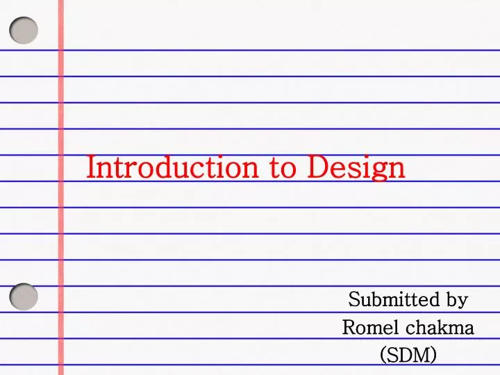 introduction to design