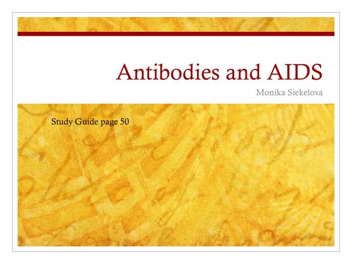 antibodies and aids