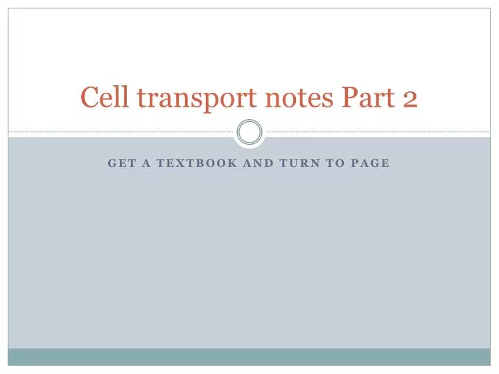 cell transport notes part 2