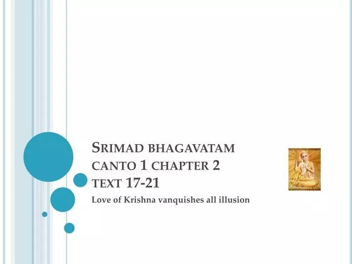 srimad bhagavatam canto 1 chapter 2 text 17 21