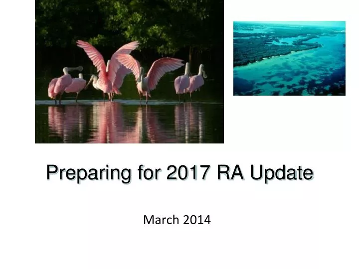 preparing for 2017 ra update