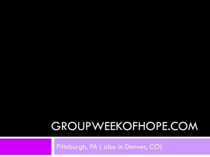 groupweekofhope com