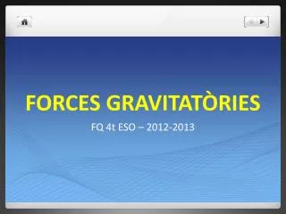 forces gravitat ries