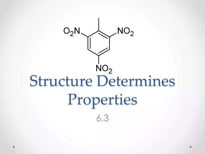 structure determines properties