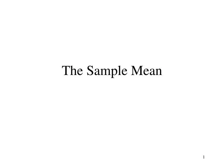 the sample mean