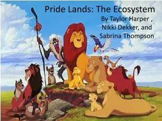 Pride Lands: The Ecosystem