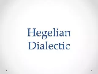 hegelian dialectic