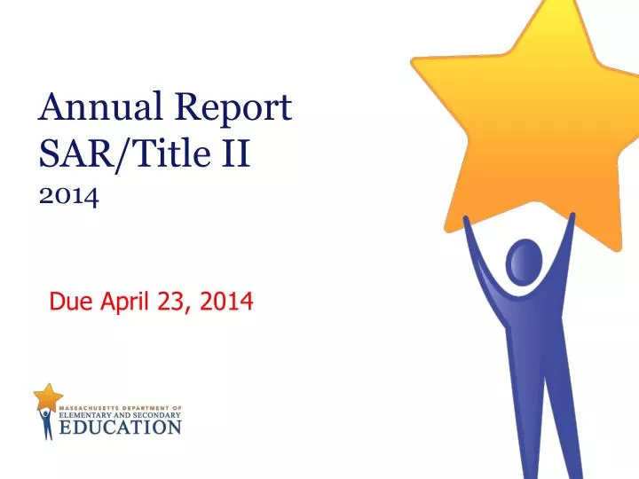 annual report sar title ii 2014